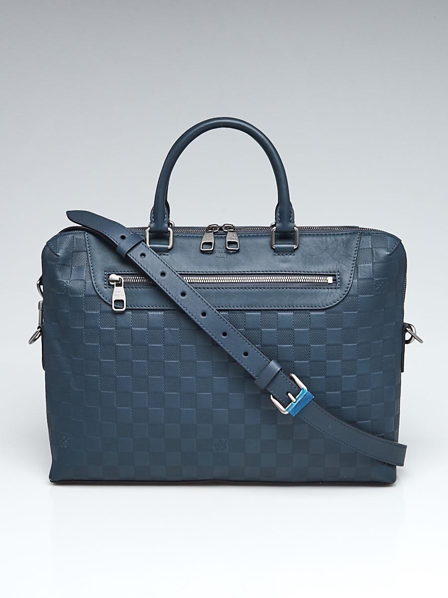 Louis Vuitton Blue Infini Leather Adjustable Shoulder Strap - Yoogi's Closet