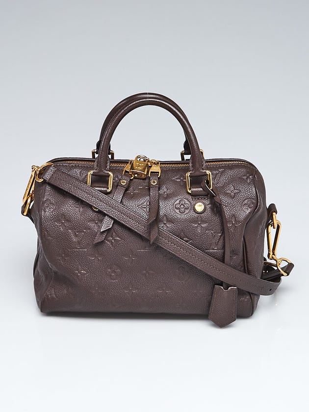 Louis Vuitton Terre Monogram Empreinte Leather Speedy 25 Bandouliere Bag
