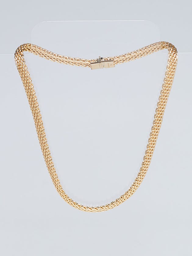Tiffany & Co. 18k Yellow Gold Somerset Mesh Necklace