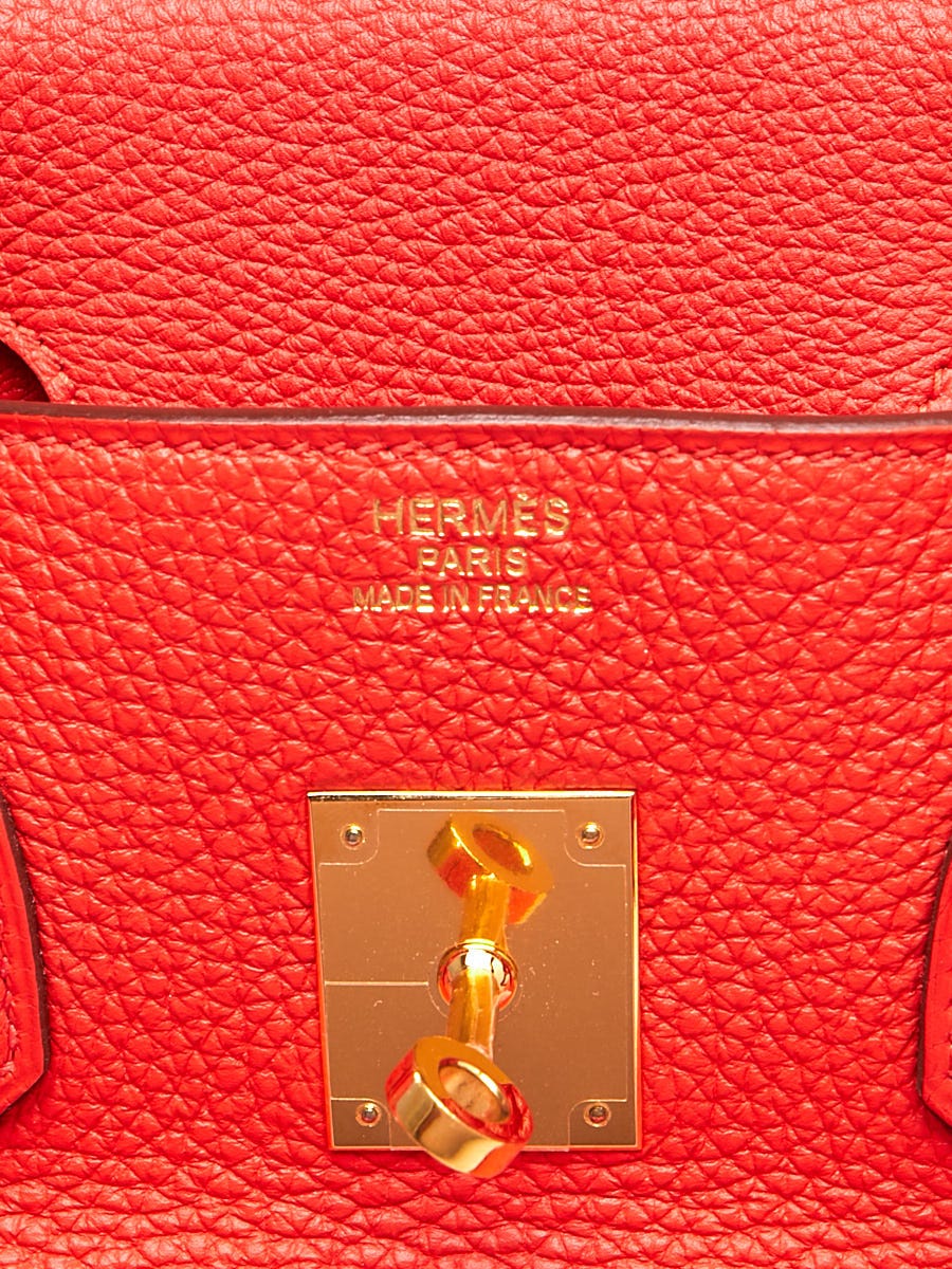 Hermes Birkin 30 Capucine Bag Gold Hardware Togo Leather For Sale