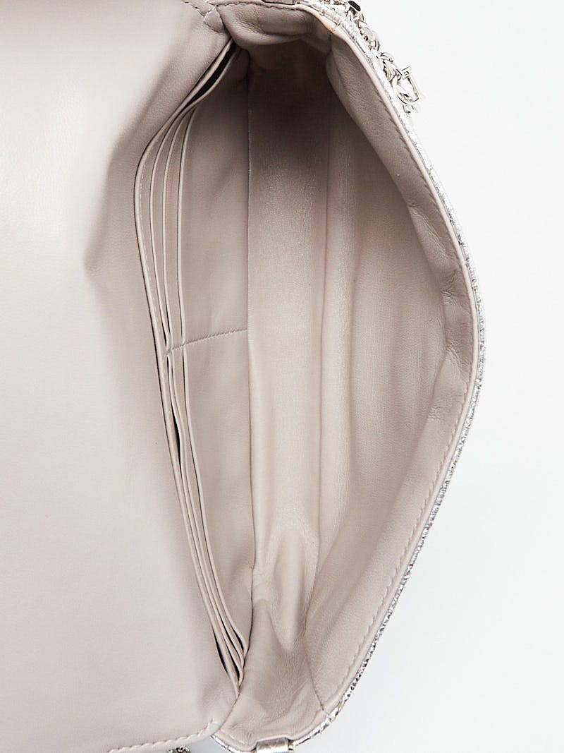 Christian Dior Silver Python Miss Dior Promenade Pouch Christian Dior Silver Python Miss Dior Promenade Pouch