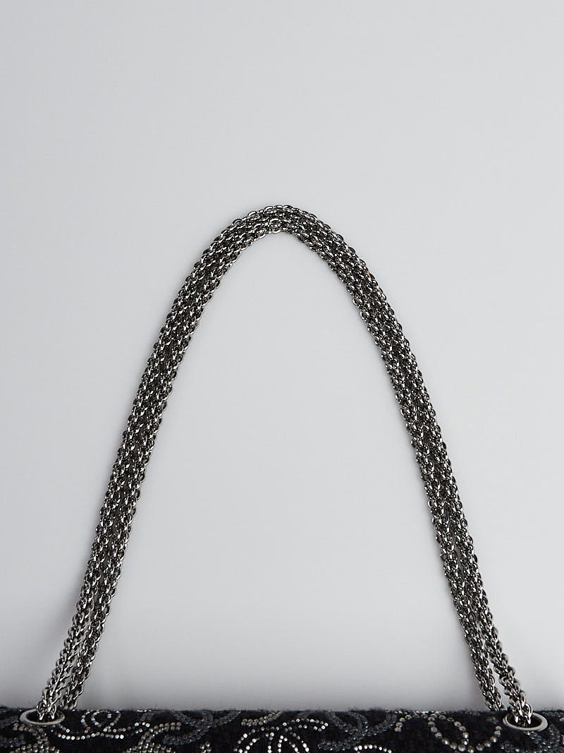 Chanel Black Tweed and Strass Crystal Paris-Shanghai Pudong