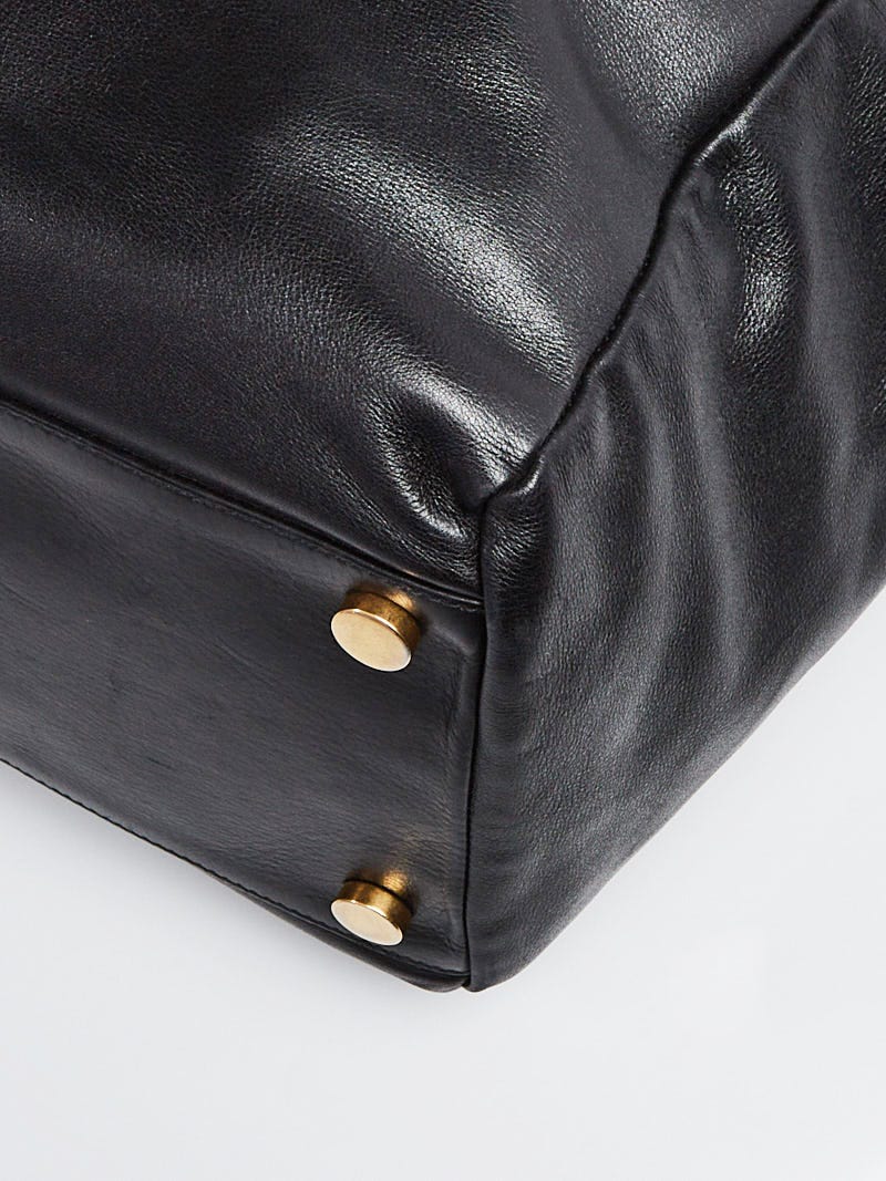 Saint Laurent Camel Leather and Suede Reversible East-West Shopper Tote Bag  - Yoogi's Closet