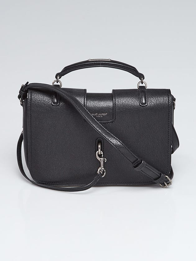 Yves Saint Laurent Black Leather Medium Charlotte Messenger Bag