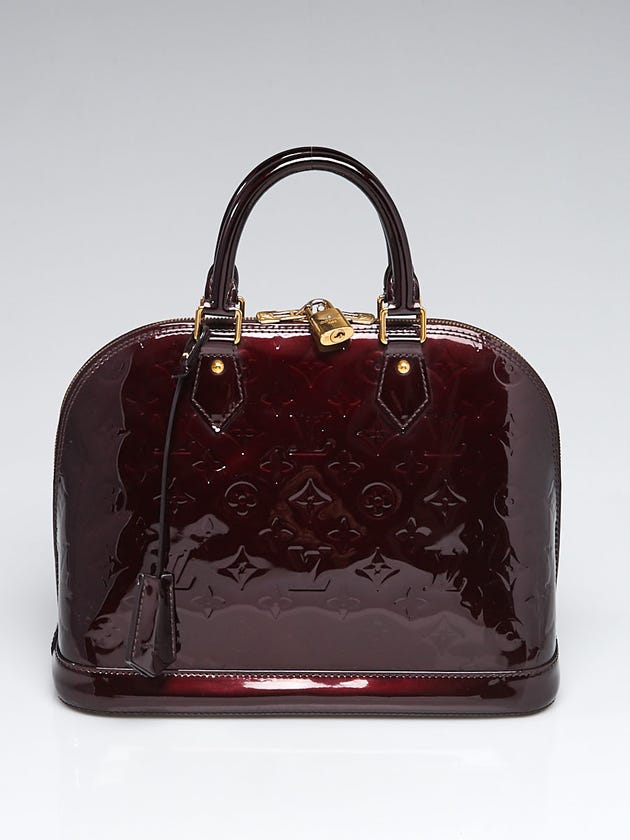 Louis Vuitton Amarante Monogram Vernis Alma PM Bag