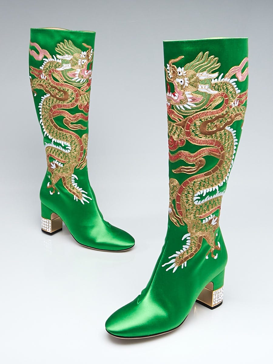 Gucci candy shop dragon boots