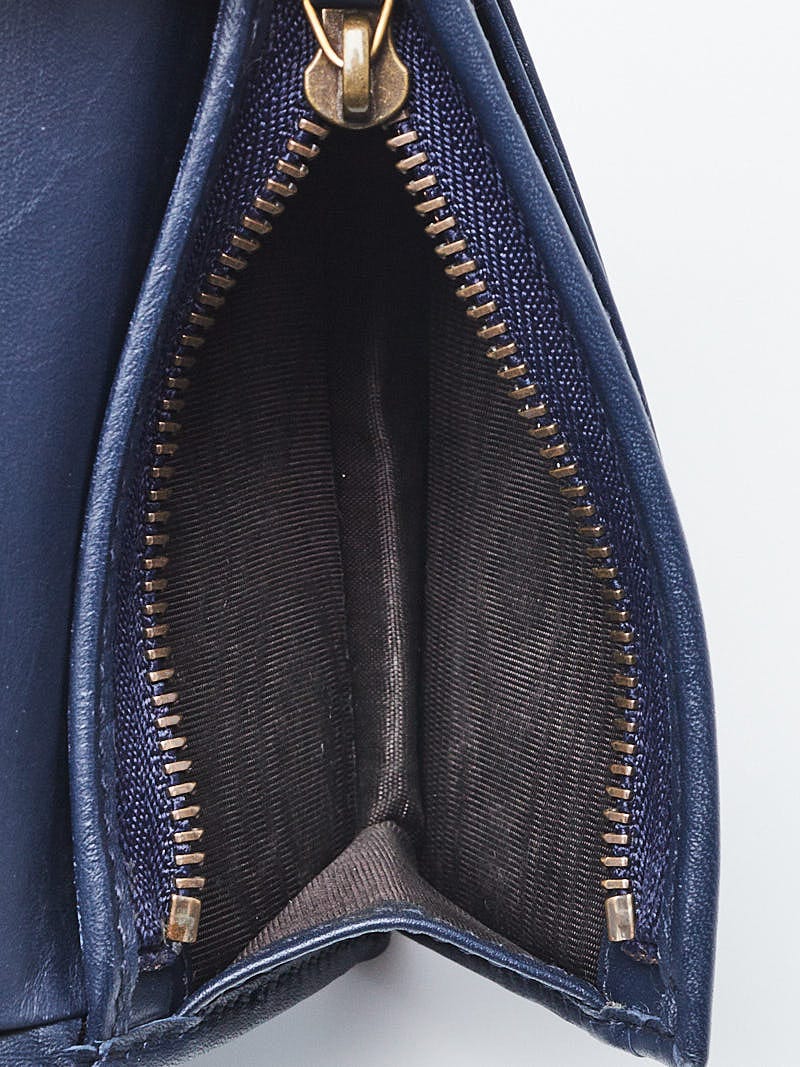 Gucci Limited Edition Japan Blue Quilted Denim Pearl GG