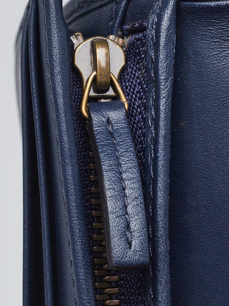Gucci Limited Edition Japan Blue Quilted Denim Pearl GG