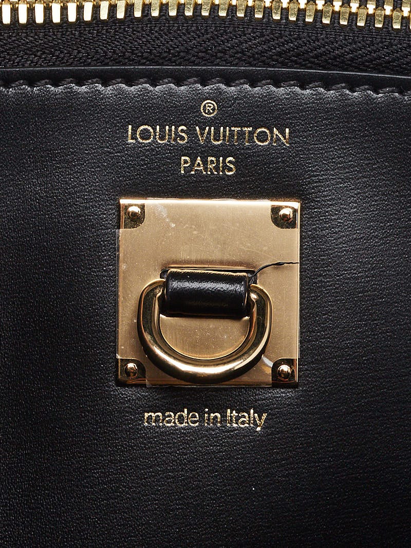 Louis Vuitton Calfskin Monogram Check Tressage City Steamer MM Noir 