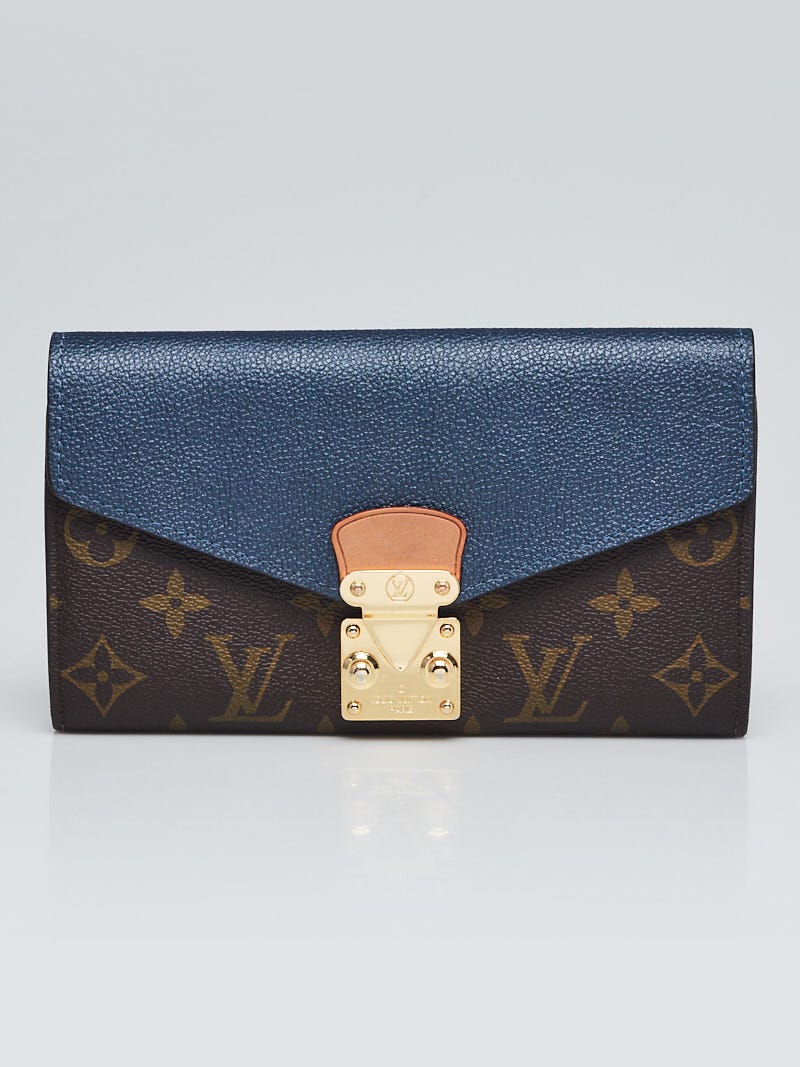 LOUIS VUITTON Pallas Monogram Canvas Wallet Brown