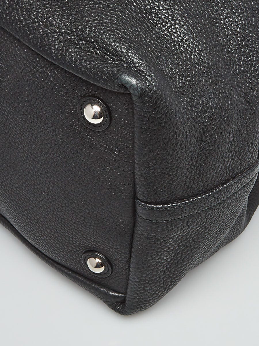 Yves Saint Laurent Black Leather Easy Y Zip Tote Bag