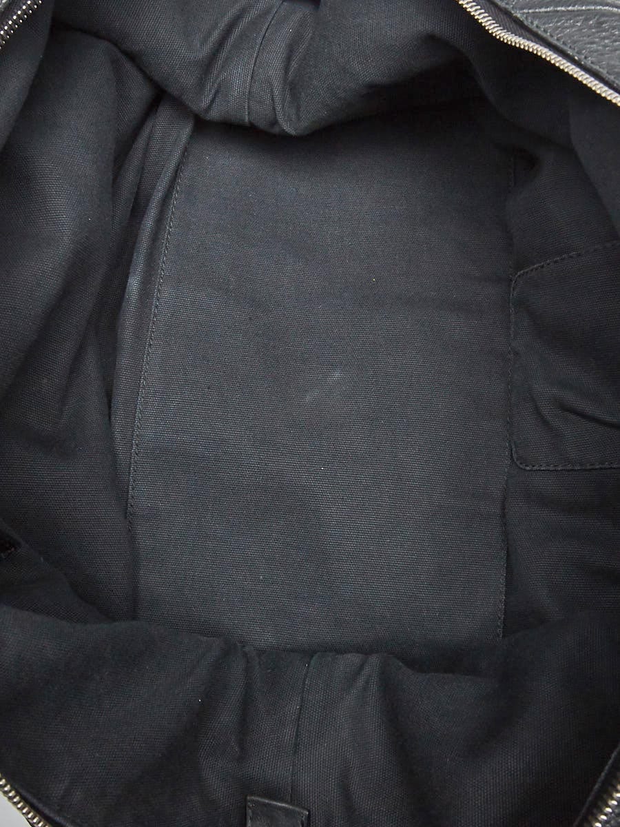 Yves Saint Laurent Black Leather Easy Y Zip Tote Bag
