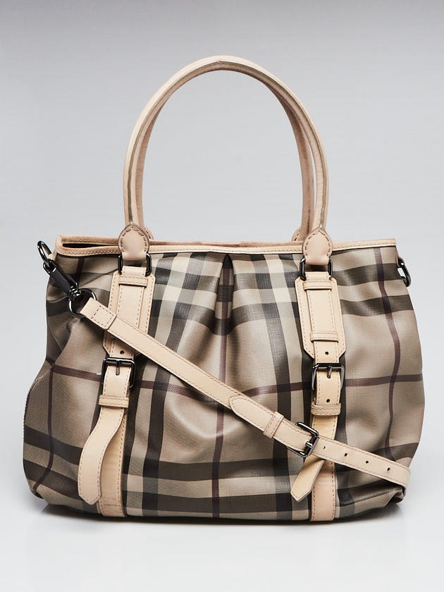 Burberry Smoked Check Coated Canvas Northfield Bag