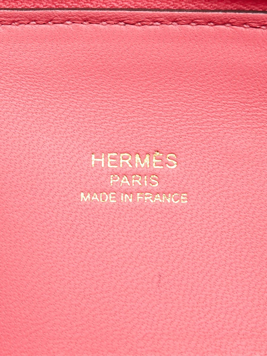 Hermes Mini Bolide 1923 Bag Rose Azalee Evercolor at 1stDibs