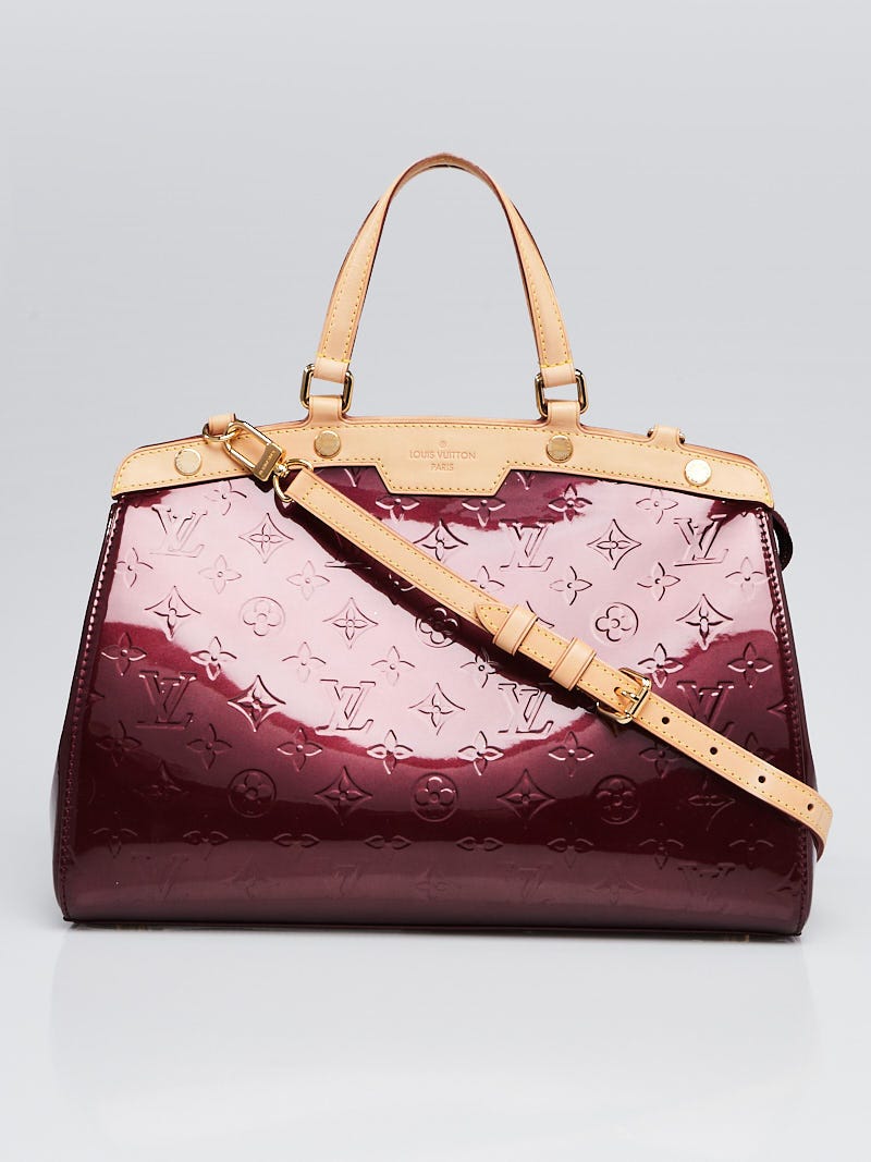 Louis Vuitton Rouge Fauviste Monogram Vernis Brea MM Bag - Yoogi's Closet