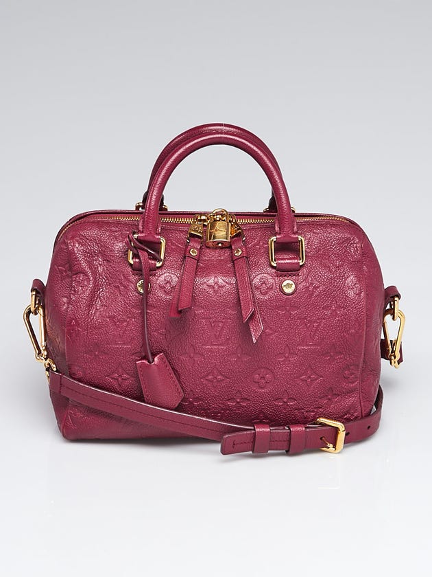 Louis Vuitton Aurore Monogram Empreinte Leather Speedy Bandouliere 25 Bag