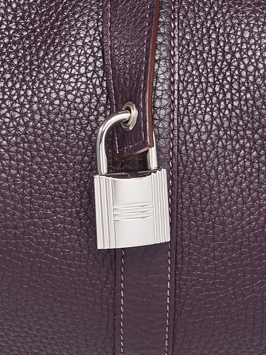 Hermes　Picotin Lock bag PM　Rouge sellier　Clemence leather　Silver hardware