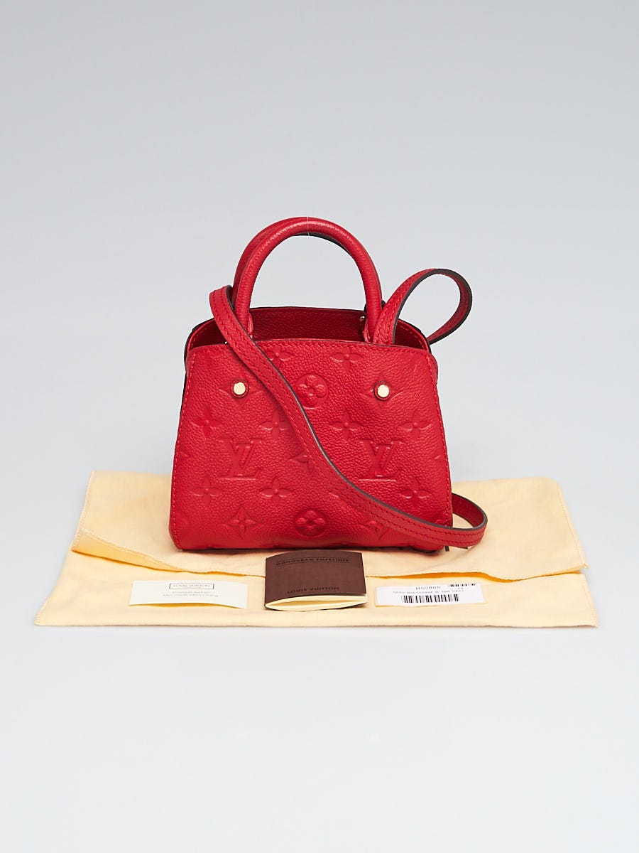 Montaigne Handbag Monogram Empreinte Leather Nano
