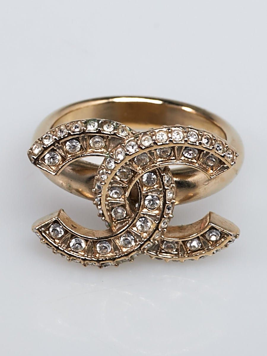 Chanel CC Crystal Ring Rings  Designer Exchange  Buy Sell Exchange