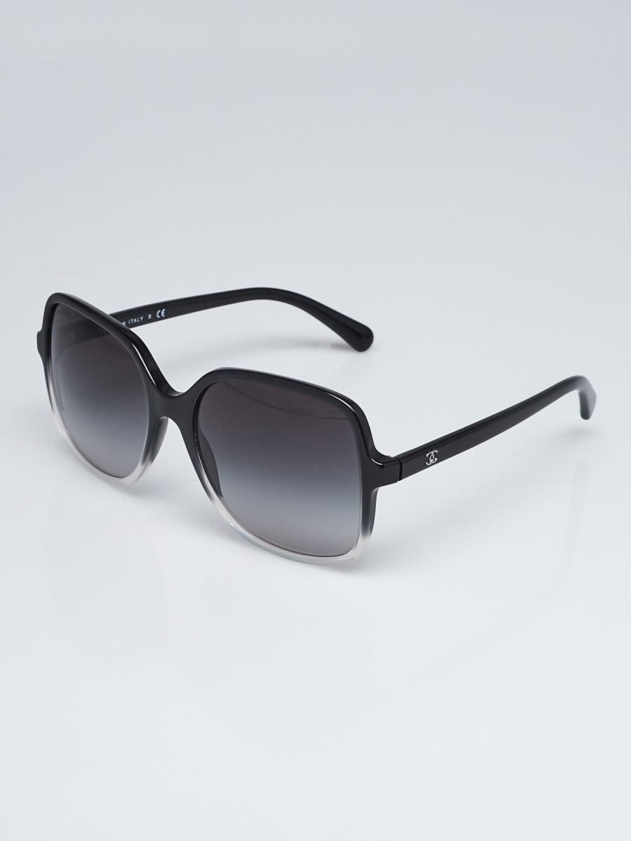 Chanel black clearance oversized sunglasses