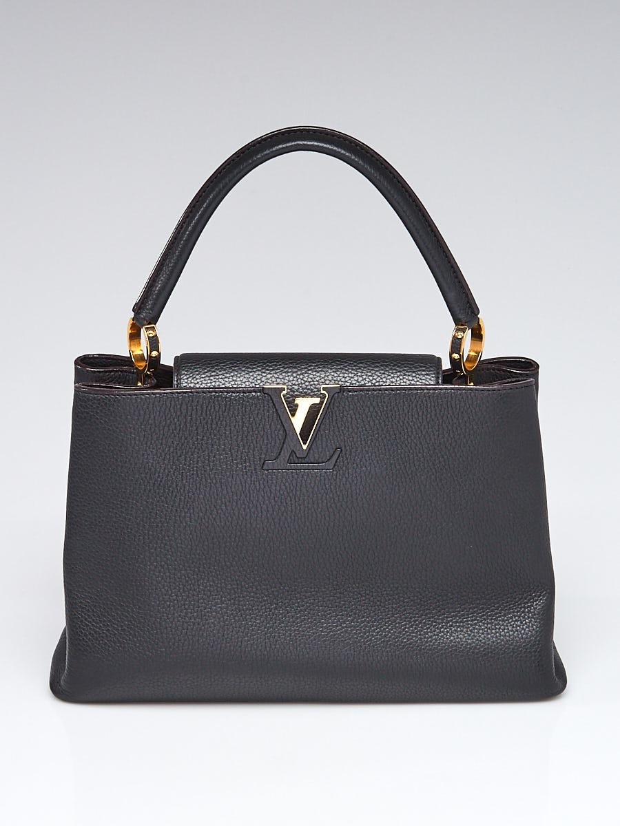 Louis Vuitton Black/Brown Taurillion Leather LV Initiales