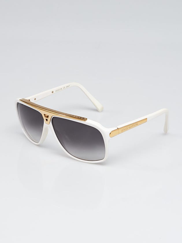 Louis Vuitton White Acetate Frame Evidence Millionaire Sunglasses Z0350W