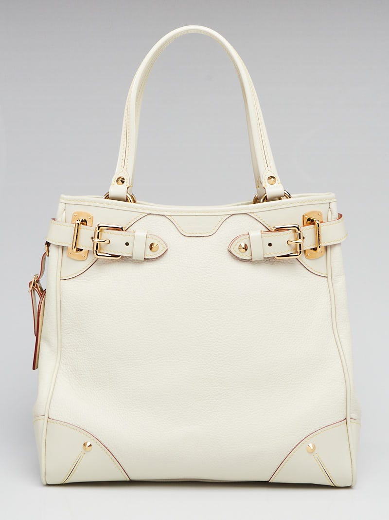Soffi leather handbag Louis Vuitton White in Leather - 31347009