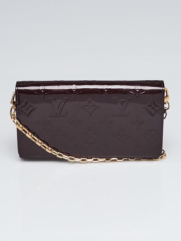Louis Vuitton Amarante Monogram Vernis Chaine Wallet Bag