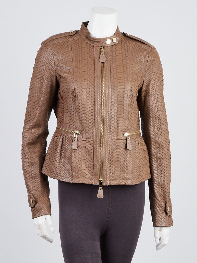 Python hot sale biker jacket