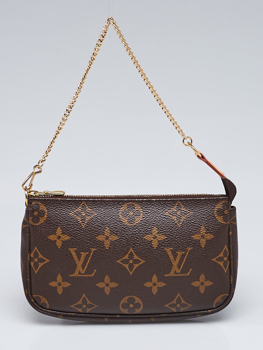 Louis Vuitton Classic Monogram Canvas Mini Pochette Bag