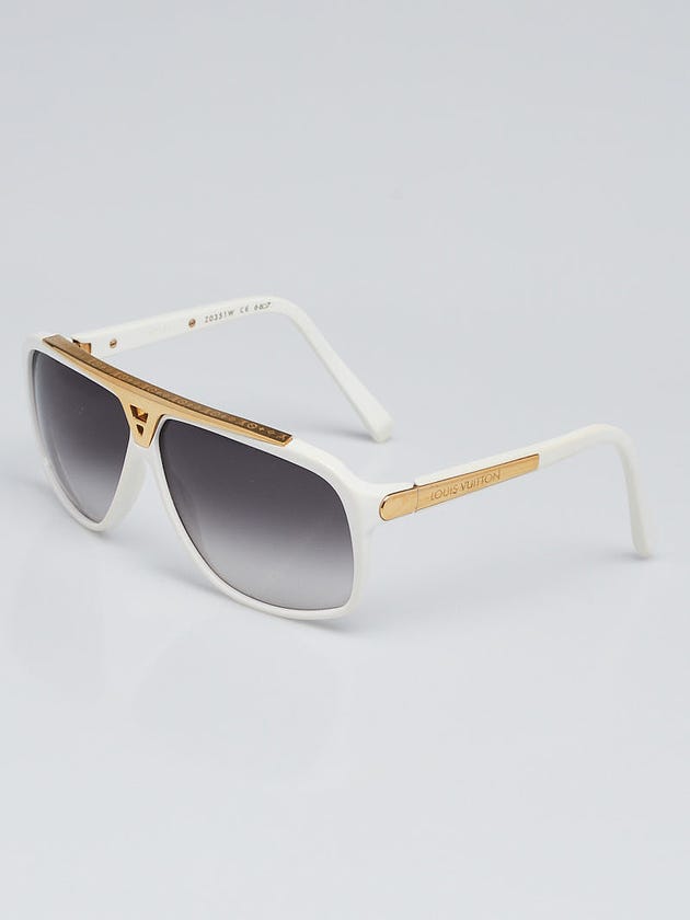 Louis Vuitton White Acetate Frame Evidence Millionaire Sunglasses Z0350W