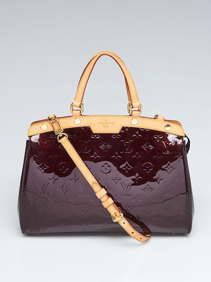 Louis Vuitton Amarante Monogram Vernis and Leather Brea MM Bag