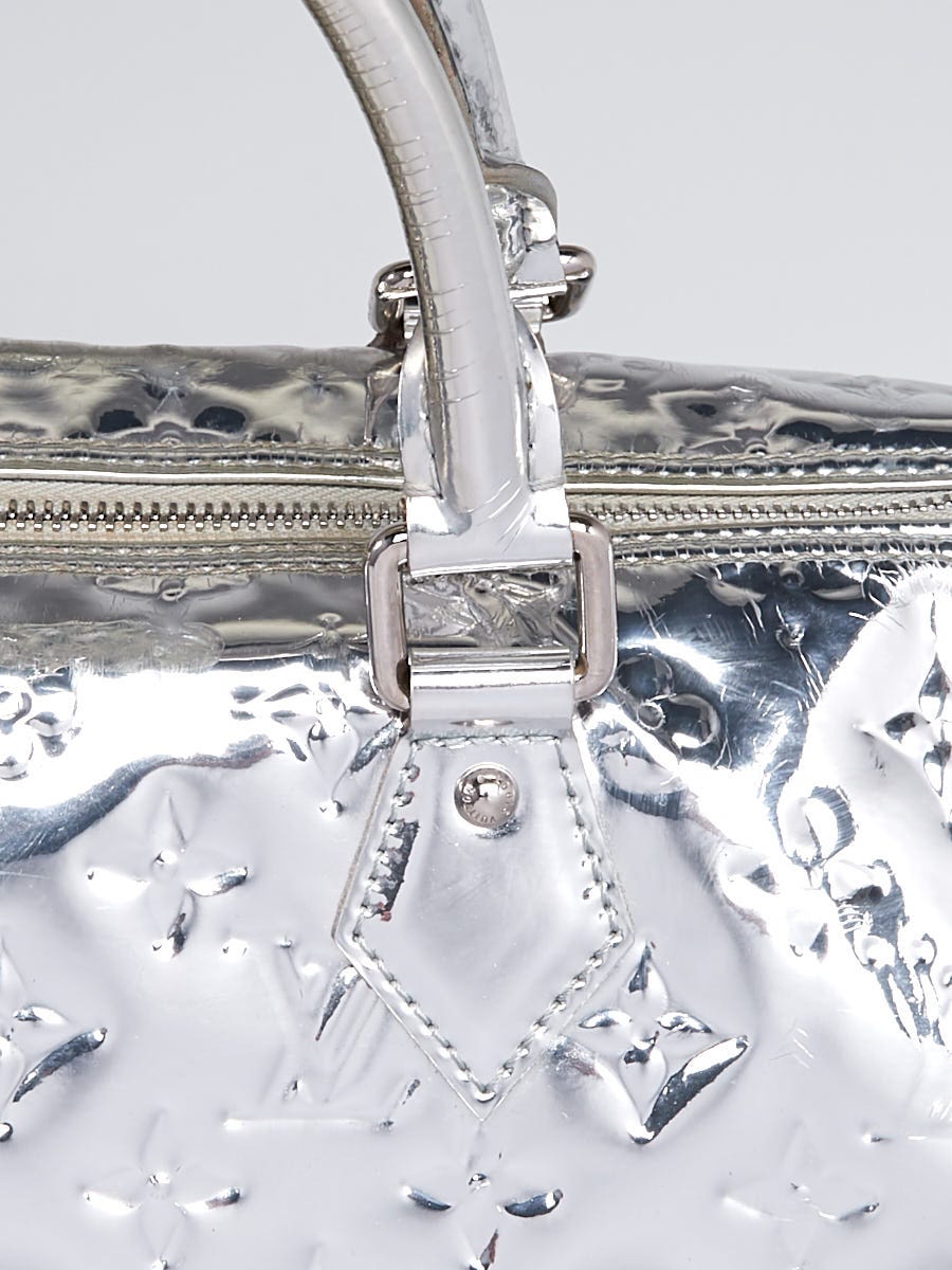 Louis Vuitton Limited Edition Silver Monogram Miroir Speedy 35 Bag