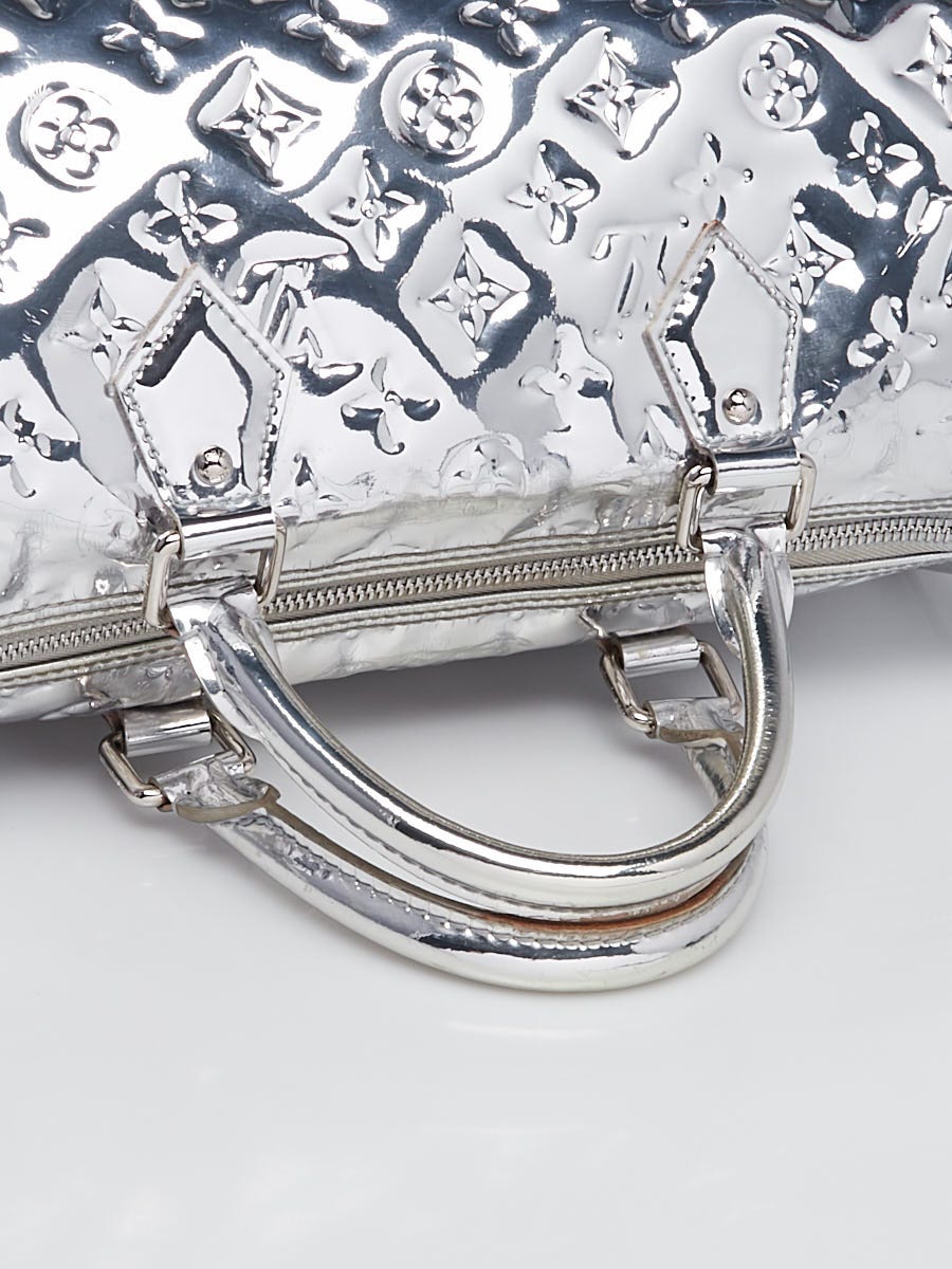 Lot 450 - Louis Vuitton Silver Monogram Miroir Speedy