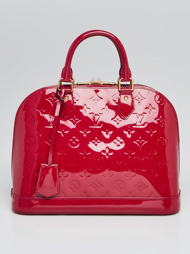 Louis Vuitton Rose Indian Monogram Vernis Alma PM Bag