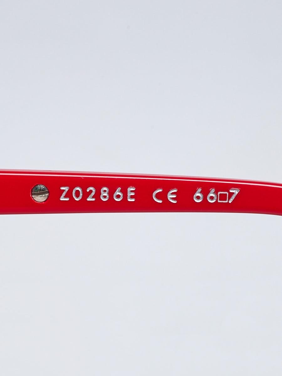 Louis Vuitton Red Acetate Frame Evidence Millionaire