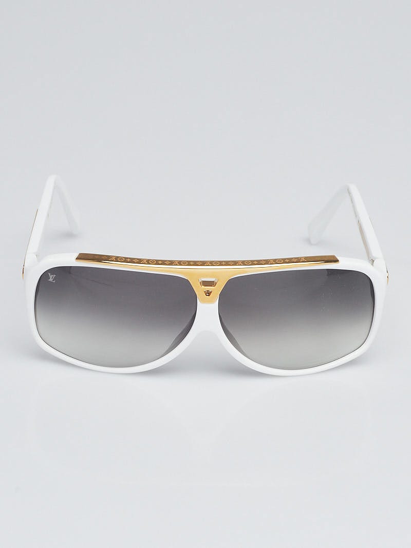 Sold at Auction: LOUIS VUITTON Acetate White Sunglasses