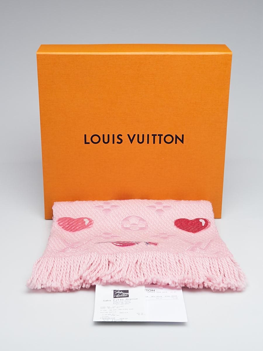 Pink Louis Vuitton LOGOMANIA SHINE SCARF Unboxing 2018!! Rose