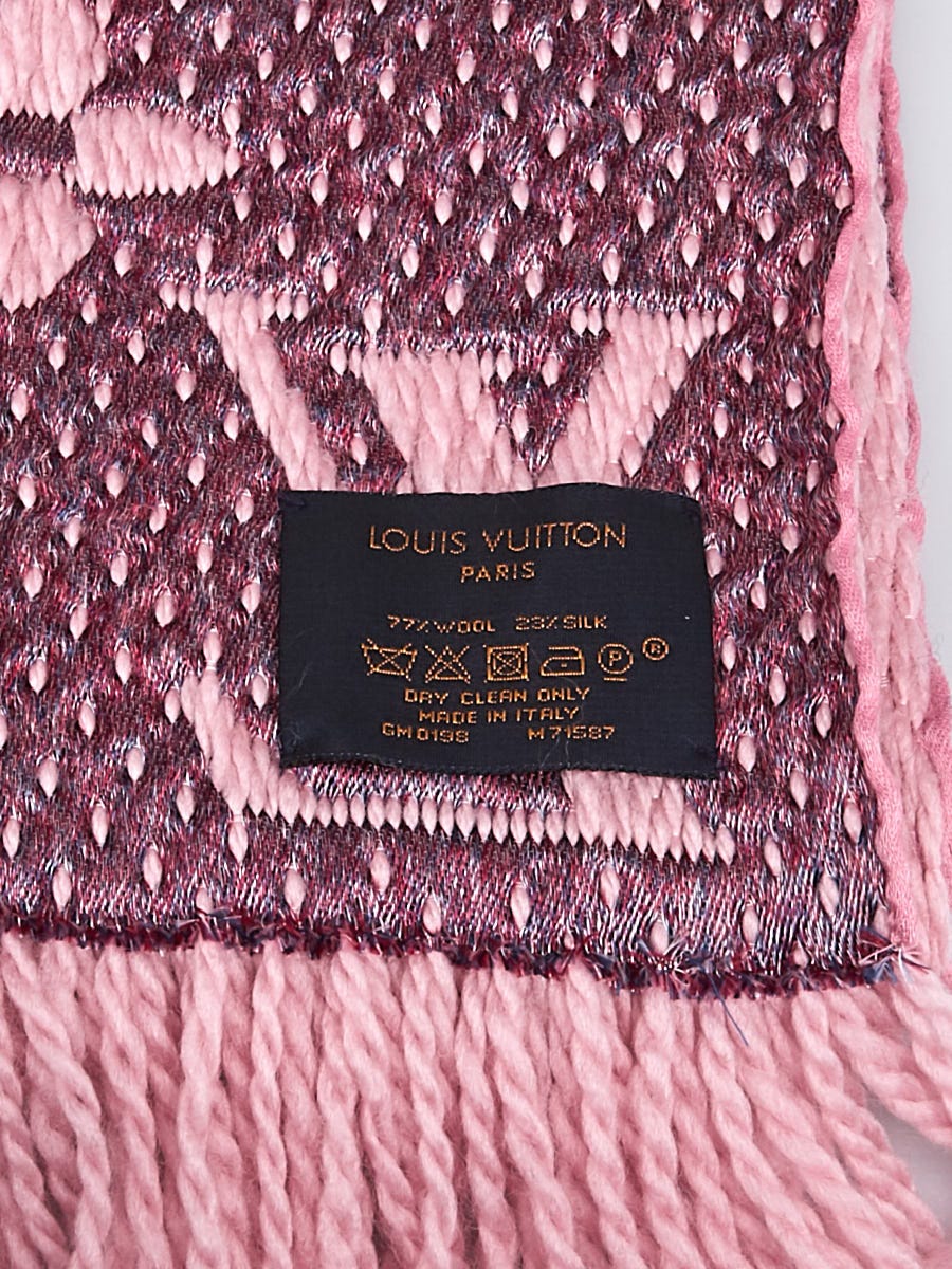 Louis Vuitton LOGOMANIA SCARF IN LA FOLIE Pink Wool ref.249835