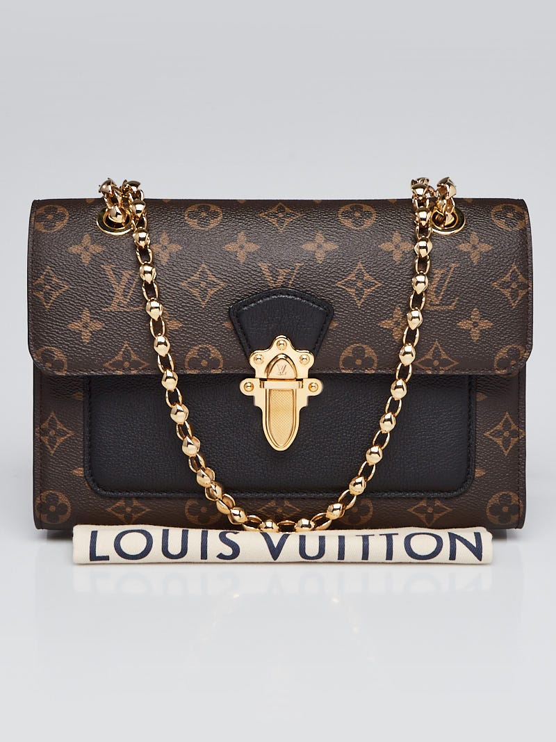 Louis Vuitton Monogram Canvas & Black Leather Victoire Bag