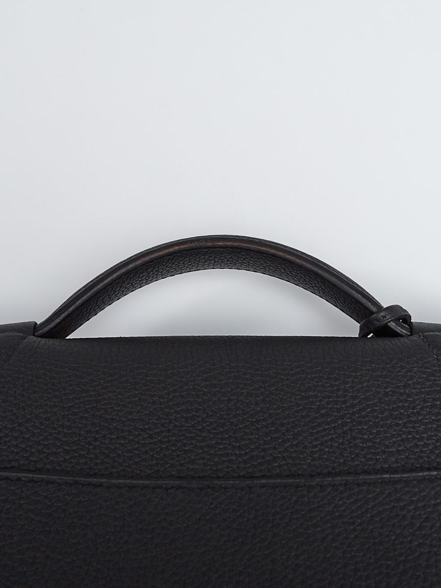 Hermes 38cm Black Togo Leather Palladium Plated Sac a Depeches Briefcase Bag  - Yoogi's Closet