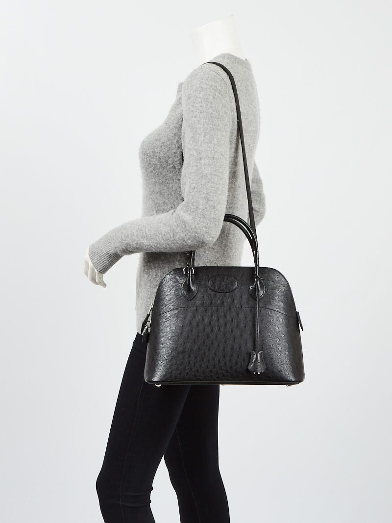 HERMÈS Women's Bolide 31 Leather in Black