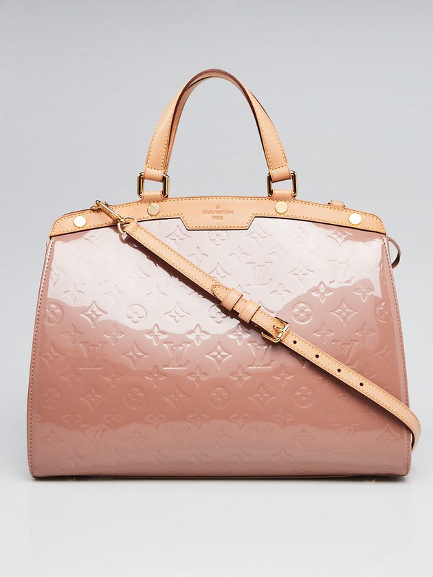 Louis Vuitton Rose Velours Monogram Vernis Brea GM Bag