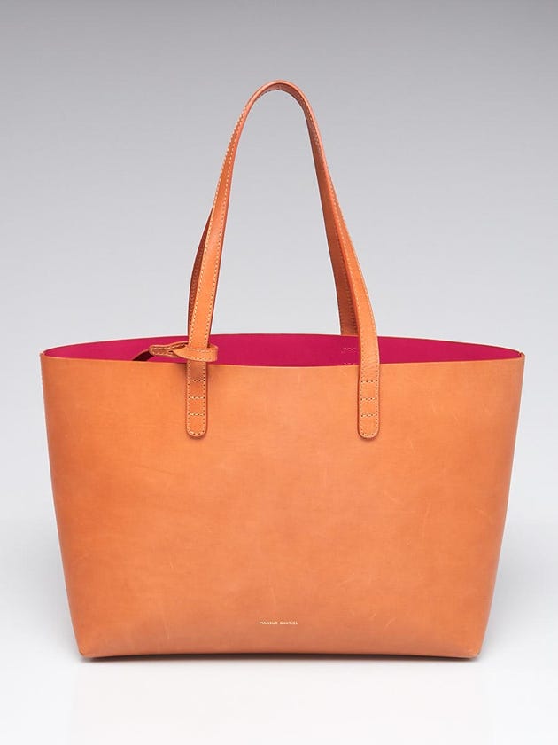 Mansur Gavriel Cammello/Dolly Vegetable Tanned Leather Small Tote Bag