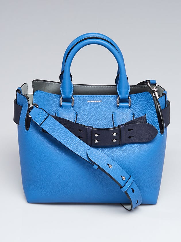 Burberry Hydrangea Blue Leather Small Belt Bag