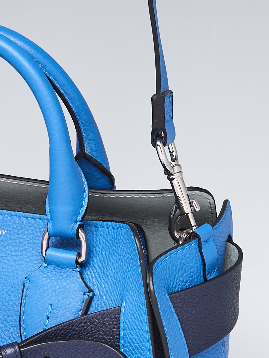 Burberry Hydrangea Blue Leather Small Belt Bag | Yoogi's Closet