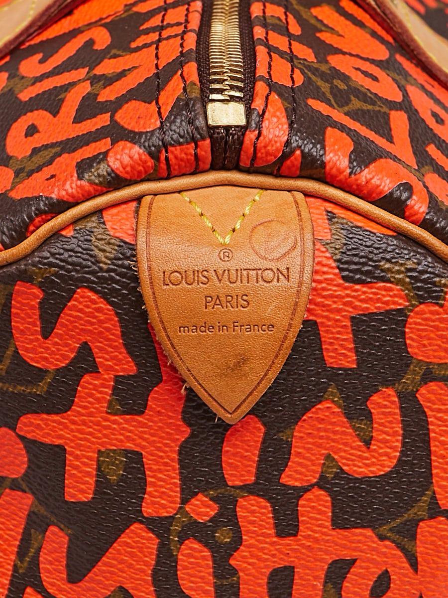 Louis Vuitton Limited Edition Orange Graffiti Stephen Sprouse Zippy Wallet  - Yoogi's Closet