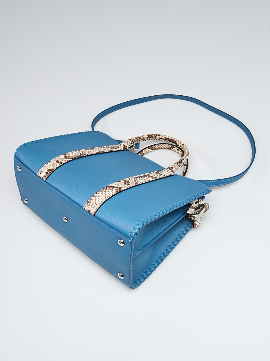 Louis Vuitton Pont 9 Bleu Orage Leather Blue Cloth ref.592608