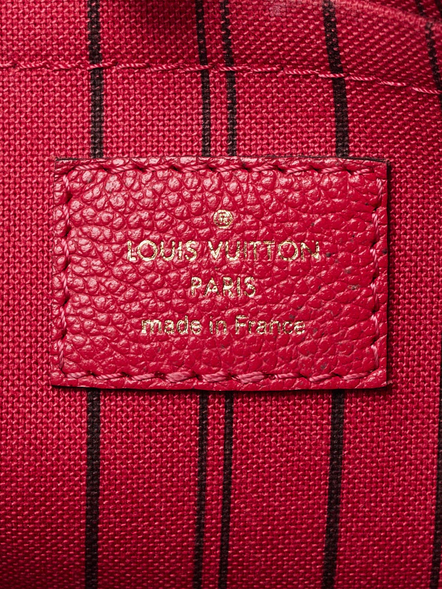 LOUIS VUITTON Montaigne BB Monogram Empreinte Leather Satchel Bag Dahl