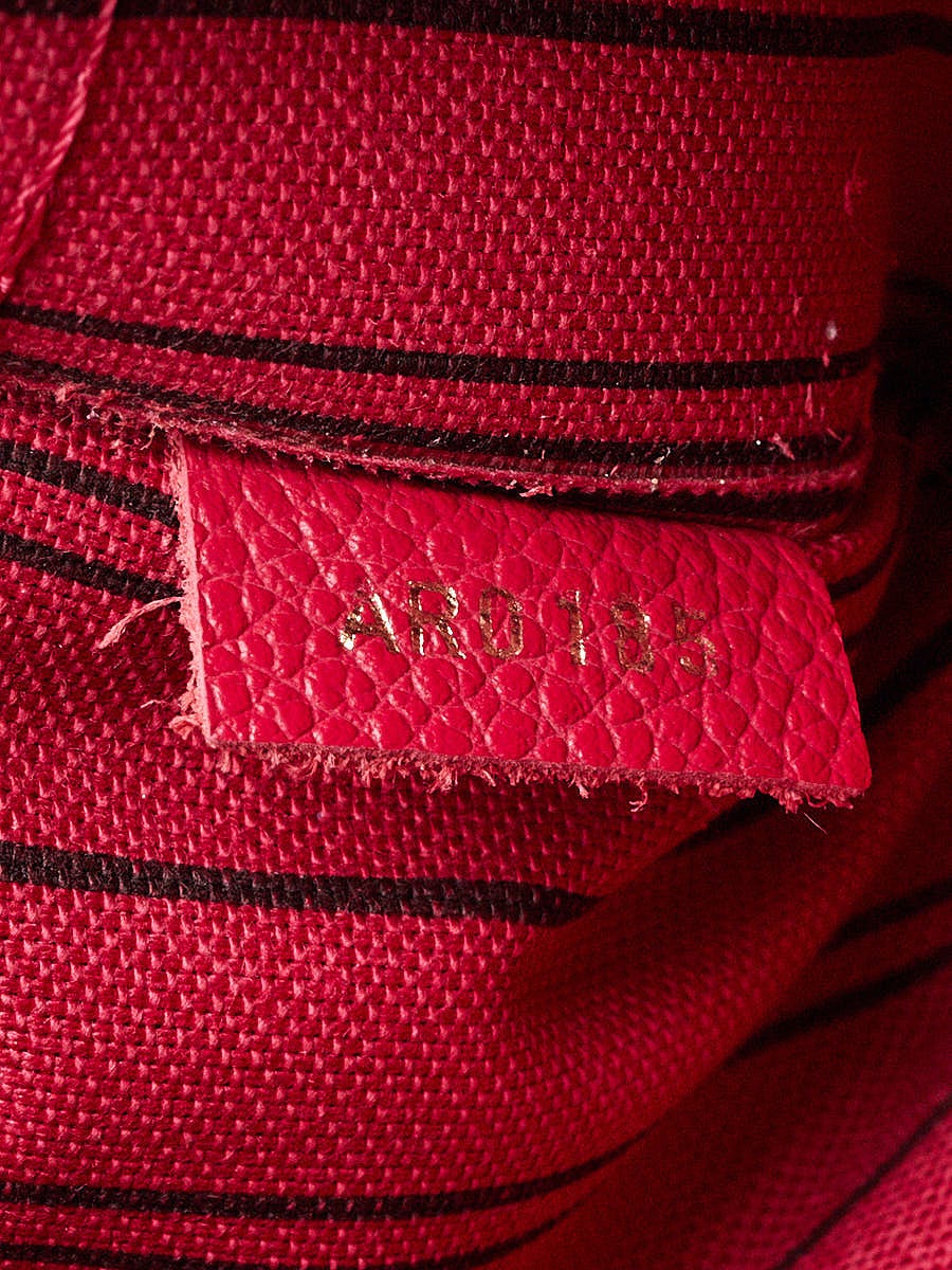 LOUIS VUITTON Twice Monogram Empreinte Leather Crossbody Bag Dahlia 
